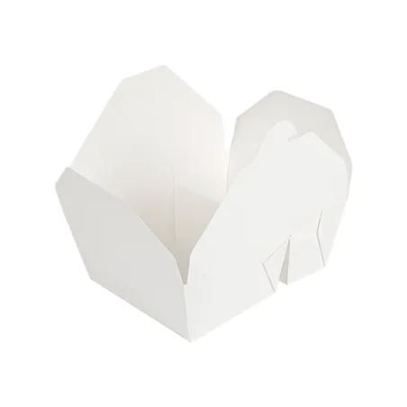 BOÎTES AMÉRICAINES 2 COMPART. THEPACK 900+450ML 15,2x12,1x6,5CM BLANC CARTON NANO-MICRO + PP (300 UNITÉ)
