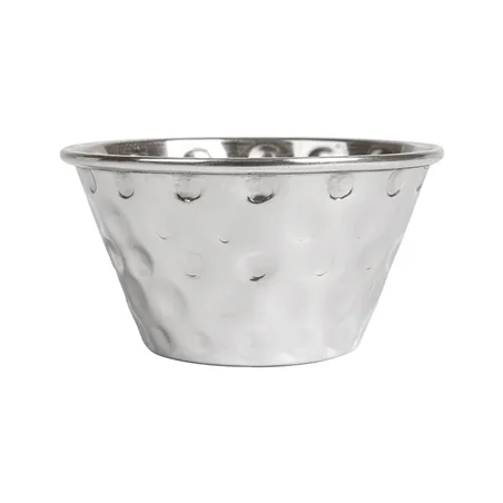 RAMEQUINS MARTELÉ ARTINOX 90 ML Ø 7x4 CM ARGENTE INOX (12 UNITÉ)