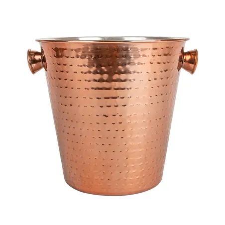 SEAU À CHAMPAGNE MARTELÉ ARTINOX  Ø 22,2x20 CM CUIVRE INOX (1 UNITÉ)