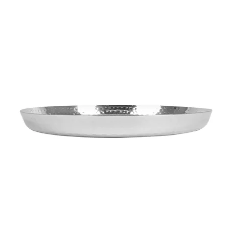 PLATEAU MARTELÉ ARTINOX  Ø 30x2,7 CM ARGENTE INOX (1 UNITÉ)