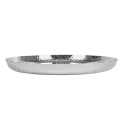 PLATEAU MARTELÉ ARTINOX Ø 37x2,8 CM ARGENTE INOX (1 UNITÉ)