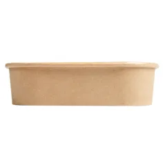 RÉCIPIENTS CARRÉS  750 ML 320 + 26 PE G/M2 16,7x16,7x4,3 CM NATUREL KRAFT (300 UNITÉ)