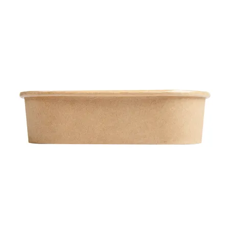 RÉCIPIENTS CARRÉS  750 ML 320 + 26 PE G/M2 16,7x16,7x4,3 CM NATUREL KRAFT (300 UNITÉ)