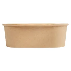 RÉCIPIENTS CARRÉS  1000 ML 320 + 26 PE G/M2 16,7x16,7x5,5 CM NATUREL KRAFT (300 UNITÉ)