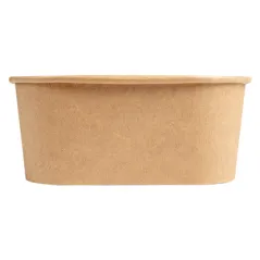 RÉCIPIENTS CARRÉS  1230 ML 320 + 26 PE G/M2 16,7x16,7x6,6 CM NATUREL KRAFT (300 UNITÉ)