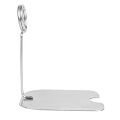 SUPPORTS POUR ÉTIQUETTES DE BUFFET   8,6x7,2x10 CM ARGENTE INOX (1 UNITÉ)