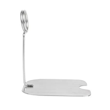 SUPPORTS POUR ÉTIQUETTES DE BUFFET   8,6x7,2x10 CM ARGENTE INOX (1 UNITÉ)