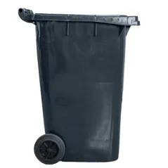 CONTENEUR, 2 ROUES  240 L 74x60x101 CM GRIS HDPE (1 UNITÉ)