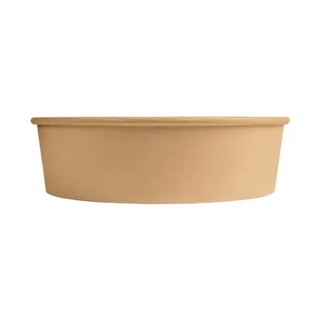 POTS SALADIERS  950 ML 300 + 18 PE G/M2 Ø 18,7/16,5x5,4 CM NATUREL KRAFT (300 UNITÉ)