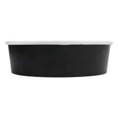 POTS SALADIERS  950 ML 255 + 18 PE G/M2 Ø 18,7/16,5x5,4 CM NOIR CARTON (300 UNITÉ)