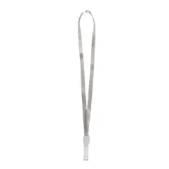 CORDON PORTE BADGE 1,2 x 45 CM GRIS POLYESTER (1 UNITÉ)