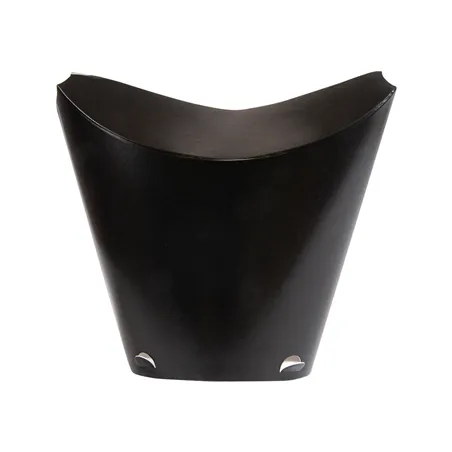 GOBELETS À FRITES AVEC FERMETURE  26 OZ - 780 ML 305 + 18PE G/M2 11x15,7 CM NOIR CARTON (450 UNITÉ)
