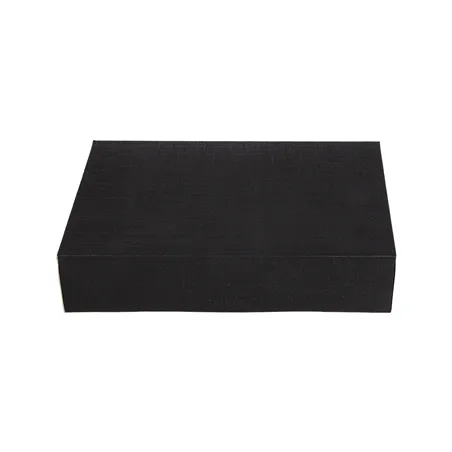 BOÎTES CATERING, PLATE THEPACK  28x19x6 CM NOIR CARTON NANO-MICRO (100 UNITÉ)