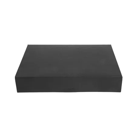 BOÎTES CATERING, PLATE THEPACK  34x25x6 CM NOIR CARTON NANO-MICRO (100 UNITÉ)