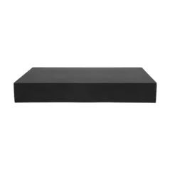 BOÎTES CATERING, PLATE THEPACK 42x28x6 CM NOIR CARTON NANO-MICRO (100 UNITÉ)