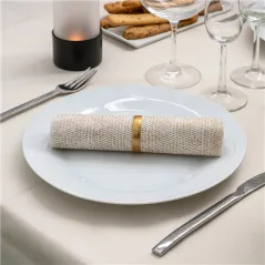 SERVIETTES P. 1/4 LIKE LINEN 'KEIKO' 70 G/M2 40x40 CM SABLE SPUNLACE (600 UNITÉ)