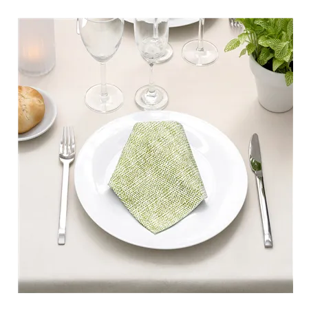 SERVIETTES P. 1/4 LIKE LINEN 'KEIKO' 70 G/M2 40x40 CM VERT OLIVE SPUNLACE (600 UNITÉ)