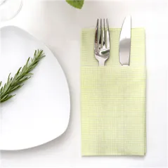 SERVIETTES KANGOUROU LIKE LINEN 'IPANEMA' 70 G/M2 40x40 CM PISTACHE SPUNLACE (700 UNITÉ)