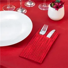 SERVIETTES "CANGURITO" 'SAFARI' 55 G/M2 33x40 CM ROUGE AIRLAID (700 UNITÉ)