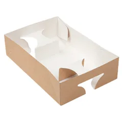 PLATEAUX TRANSPORT 1 VERRE+1 COMPART.