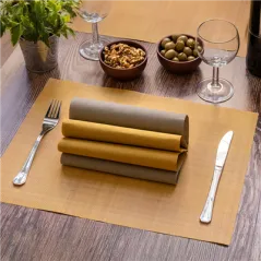 SETS DE TABLE OFFSET 'GINGER' 70 G/M2 30x42 CM QUADRICHROMIE CELLULOSE (2000 UNITÉ)