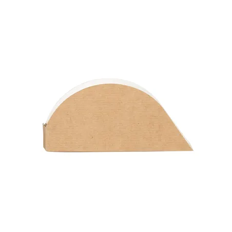 RÉCIPIENTS POUR TACOS THEPACK  15x2x7 CM NATUREL CARTON NANO-MICRO (1200 UNITÉ)