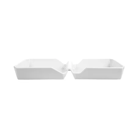 BURGER BOX AKALA  26x13,7x3,4 CM BLANC PORCELAINE (6 UNITÉ)