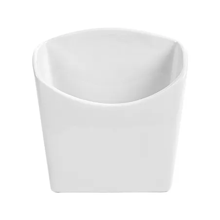 BOÎTES À FRITES S AKALA  12,4x6,5x12,7 CM BLANC PORCELAINE (6 UNITÉ)