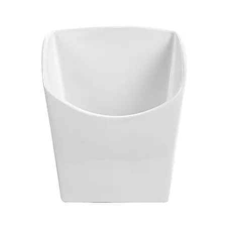 BOÎTES À FRITES L AKALA  13,3x9,4x14,6 CM BLANC PORCELAINE (6 UNITÉ)