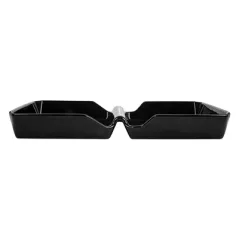 BURGER BOX AKALA  26x13,7x3,4 CM NOIR PORCELAINE (6 UNITÉ)