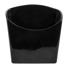 BOÎTES À FRITES S AKALA  12,4x6,5x12,7 CM NOIR PORCELAINE (6 UNITÉ)