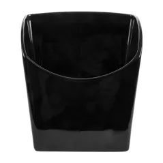 BOÎTES À FRITES L AKALA  13,3x9,4x14,6 CM NOIR PORCELAINE (6 UNITÉ)