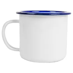 TASSES ENAMELWARE 350 ML Ø 8x8 CM BLANC ACIER ÉMAILLÉ (6 UNITÉ)