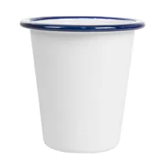 GOBELETS ENAMELWARE 310 ML Ø 9x9,6 CM BLANC ACIER ÉMAILLÉ (6 UNITÉ)