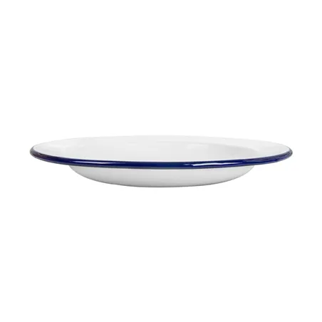 ASSIETTES PLATES ENAMELWARE  Ø 24,3x2,8 CM BLANC ACIER ÉMAILLÉ (6 UNITÉ)