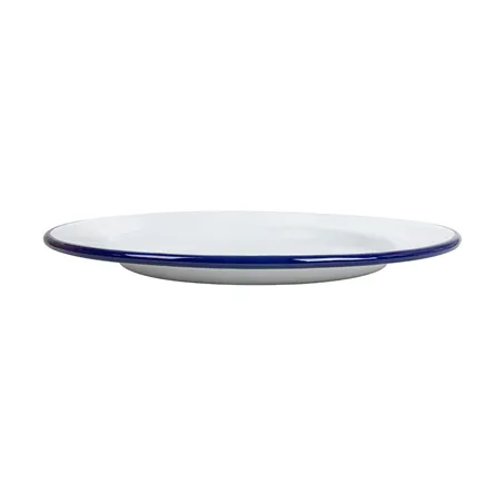 ASSIETTES PLATES ENAMELWARE  Ø 25,5x2 CM BLANC ACIER ÉMAILLÉ (6 UNITÉ)
