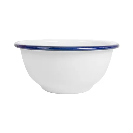 BOLS ENAMELWARE 470 ML Ø 14x7 CM BLANC ACIER ÉMAILLÉ (6 UNITÉ)