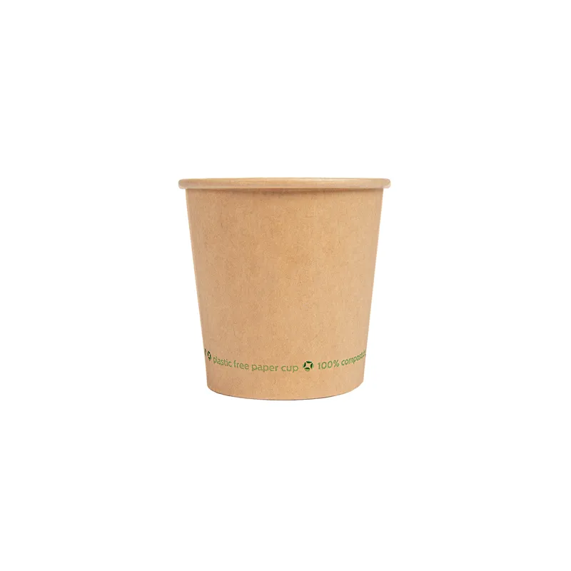 GOBELETS EN PAPIER 1 PAROI  120 ML 230 G/M2 Ø6,3/4,5x6 CM MARRON CARTON (1000 UNITÉ)