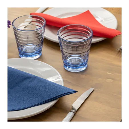 GOBELETS AVEC RELIEF  280 ML Ø 8,5/6x9,5 CM BLEU POLYCARBONATE (12 UNITÉ)