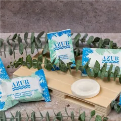 SACHETS DENTIFRICE 'AZUR' 3 ML 4,5x8 CM BLANC CELLULOSE (500 UNITÉ)