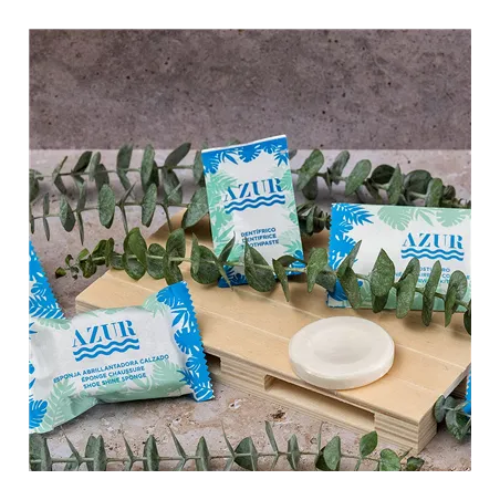 SACHETS DENTIFRICE 'AZUR' 3 ML 4,5x8 CM BLANC CELLULOSE (500 UNITÉ)