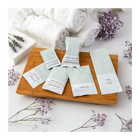 VANITY SET EN SACHET BLANC 'THERAPY'  7x10,5 CM (250 UNITÉ)