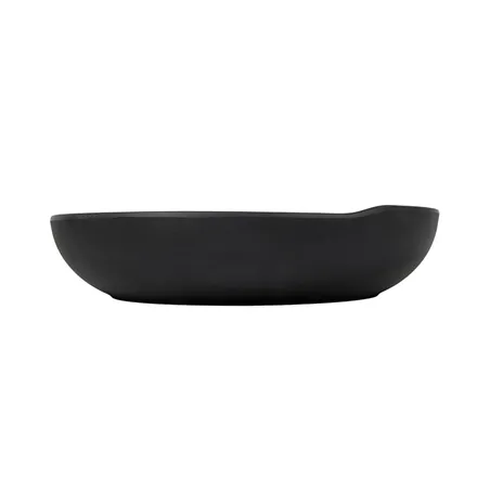 ASSIETTES CREUSES ASAMI WARE  Ø 24,5x5,3 CM NOIR MÉLAMINE (6 UNITÉ)