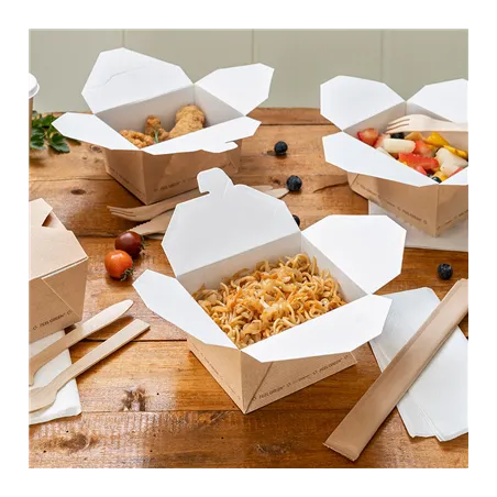 BOÎTES AMÉRICAINES MICRO-ONDABLES THEPACK 1350 ML 220 G/M2 15,2x12,1x6,5 CM NATUREL CARTON NANO-MICRO (300 UNITÉ)