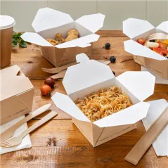 BOÎTES AMÉRICAINES MICRO-ONDABLES THEPACK 1980 ML 240 G/M2 19,6x14x6,2 CM NATUREL CARTON NANO-MICRO (200 UNITÉ)