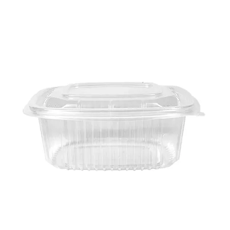 RÉCIPIENT AVEC CHARNIÈRE  500 ML 14,3x12,6x5,5 CM TRANSPARENT PP (300 UNITÉ)