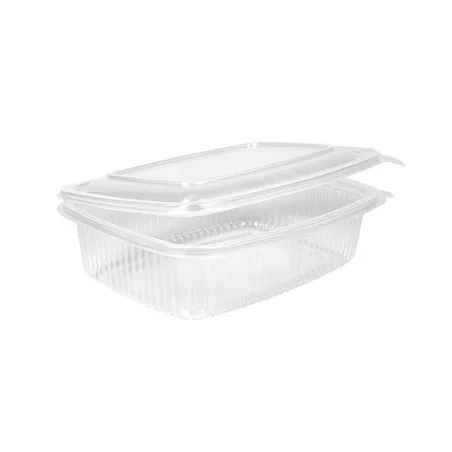 RÉCIPIENT AVEC CHARNIÈRE  750 ML 18,7x14,4x5,2 CM TRANSPARENT PP (400 UNITÉ)