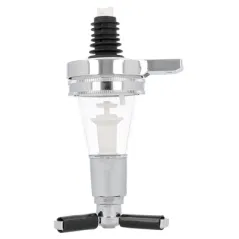 DOSEUR BOISSONS ALCOOL 28 ML   7,5x16 CM ARGENTE PLASTIQUE (1 UNITÉ)