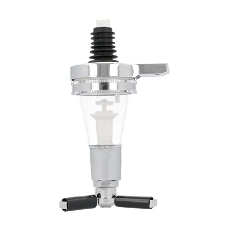 DOSEUR BOISSONS ALCOOL 28 ML   7,5x16 CM ARGENTE PLASTIQUE (1 UNITÉ)