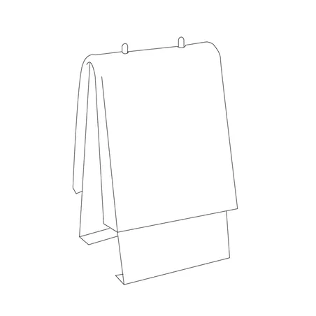 DISTRIBUTEUR DE SACS "TUFF-GARDS" (520,76/81)  25,5x22 CM ARGENTE LAITON (1 UNITÉ)